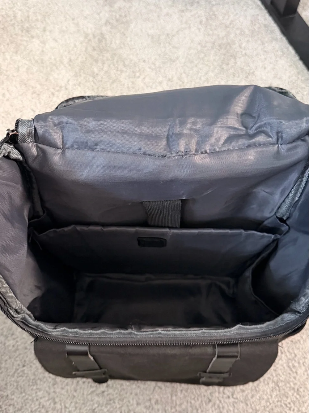 Men's Black Canvas Backpack - Travel & Commuter Bag
